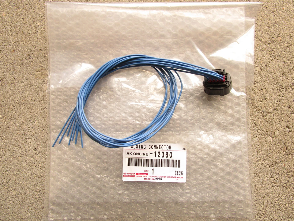 19 - 24 LEXUS ES350 BLIND SPOT MONITOR SENSOR 10 PIN PIGTAIL CONNECTOR OEM NEW - Image 4 of 4