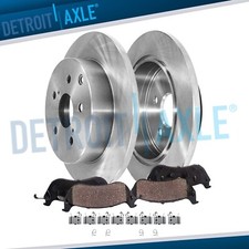 11.42" Rear Disc Rotors Ceramic Brake Pads for 2012 - 2020 Toyota Prius V Mirai