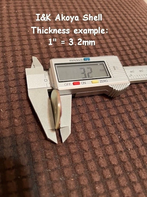 Tintorerías y Costureras - Botones Akoya Shell - Tamaños surtidos en bandeja Foto 4 de 4