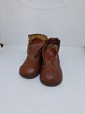 Antique Brown Tan Leather Childs Orthopaedic Boots Shoes. Scientific 