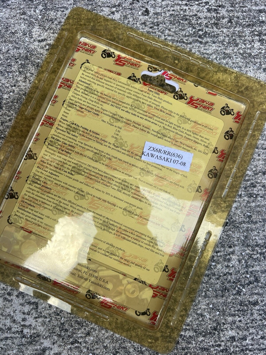 Yana Shiki Fairing Bolt Kit YNSK-K 193 S Kawasaki Zx6r RR 636 07