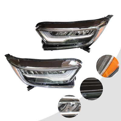 1 Pair For Honda CRV Touring 2017-2021 Front LED Headlights Left+Right Headlamps