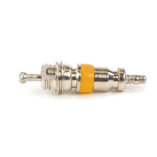 50 - TPMS SAFE Tire Valve cores YELLOW BAND - NEW INDUSTRY STANDARD