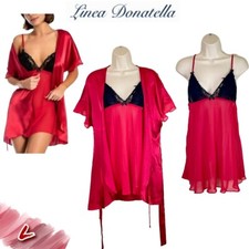NWT Linea Donatella Women's L Secret Wish 3-Pc. Babydoll Set SRW043 68