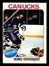 1975 OPC O-Pee-Chee Hockey #42 Dennis Ververgaert EX/MT *e1