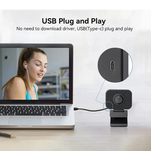 4k Ultra USB2.0 PTZHD Webcam Camera With Microphone For Live Streaming - Picture 6 of 10