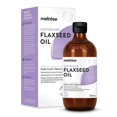 NEW Melrose Australian Flaxseed Oil 500ml Liquid Linseed Oil Chemical Free 
