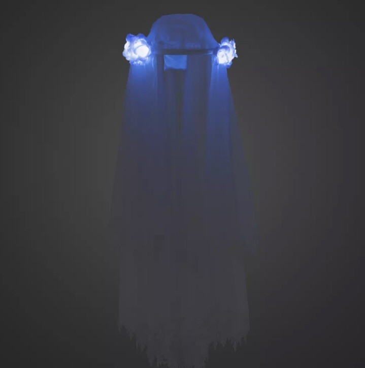 Walt Disney World land The Haunted Mansion Bride Light-Up Veil New in Box Disney Parks 2023 The Haunted Mansion Light Up Bride Veil  main image 2