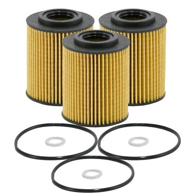 Wix Set of 3 Engine Motor Oil Filters For Genesis Hyundai Kia StdAsp GAS