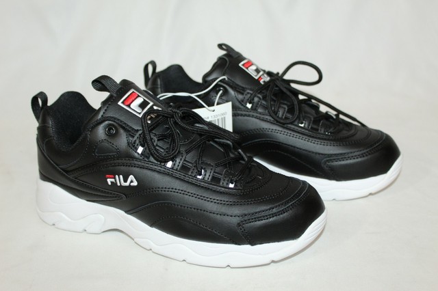fila black leather sneakers