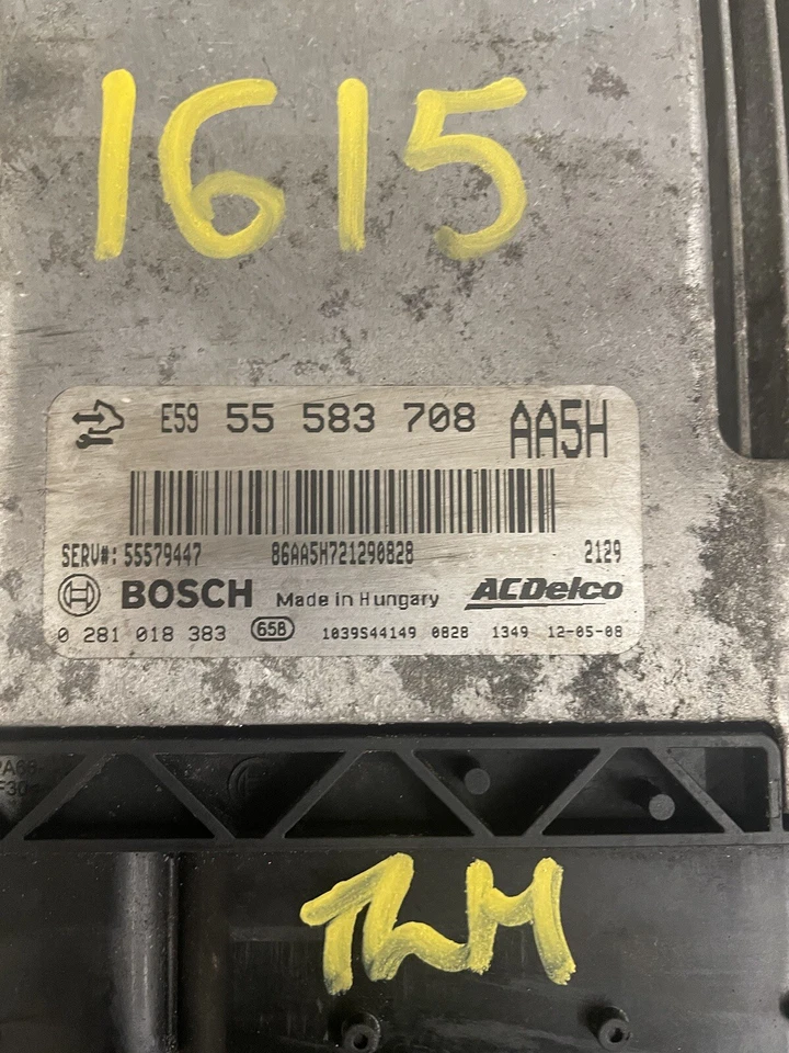 CHEVROLET AVEO 2011-2015 1.3 DIESEL ENGINE CONTROL UNIT ECU 55583708 0281018383 - Image 3 of 4