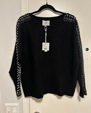 Black Women's Crewneck Sweatshirt Fleece M