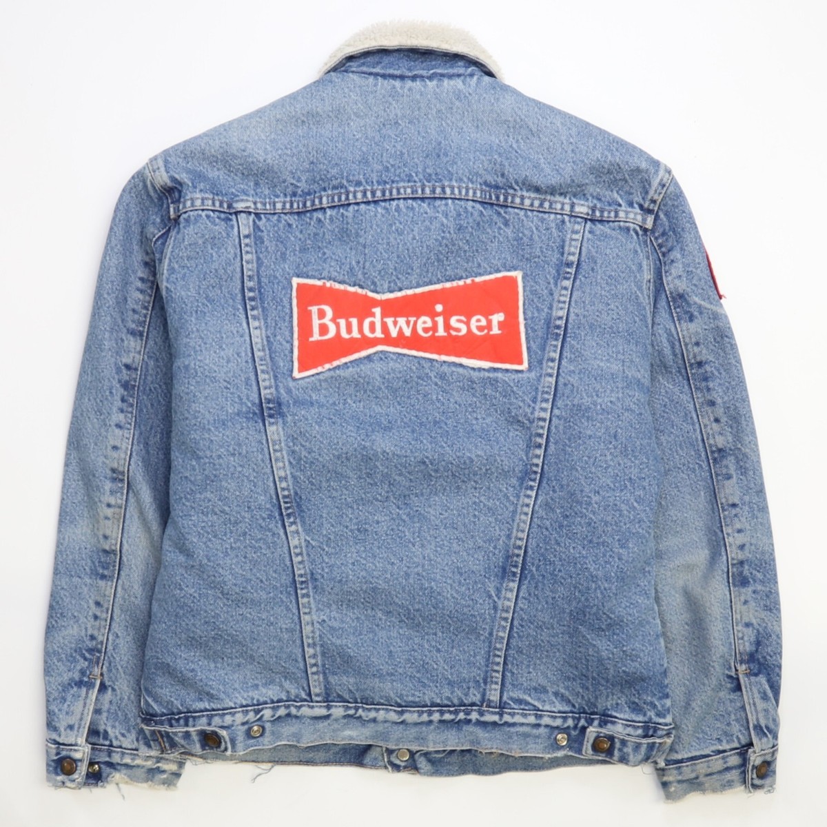 Vintage Wrangler Los Angeles California Budweiser Sherpa Denim