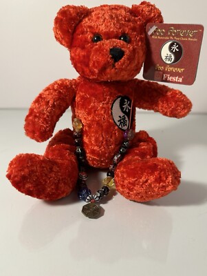 Fiesta Red Foo Forever Yin Yang Charm Bracelet Plush 6.5'' l Bear