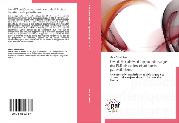 Les DifficultéS D'apprentissage Du FLE Chez Les éTudiants Palestiniens Maha Atme-image