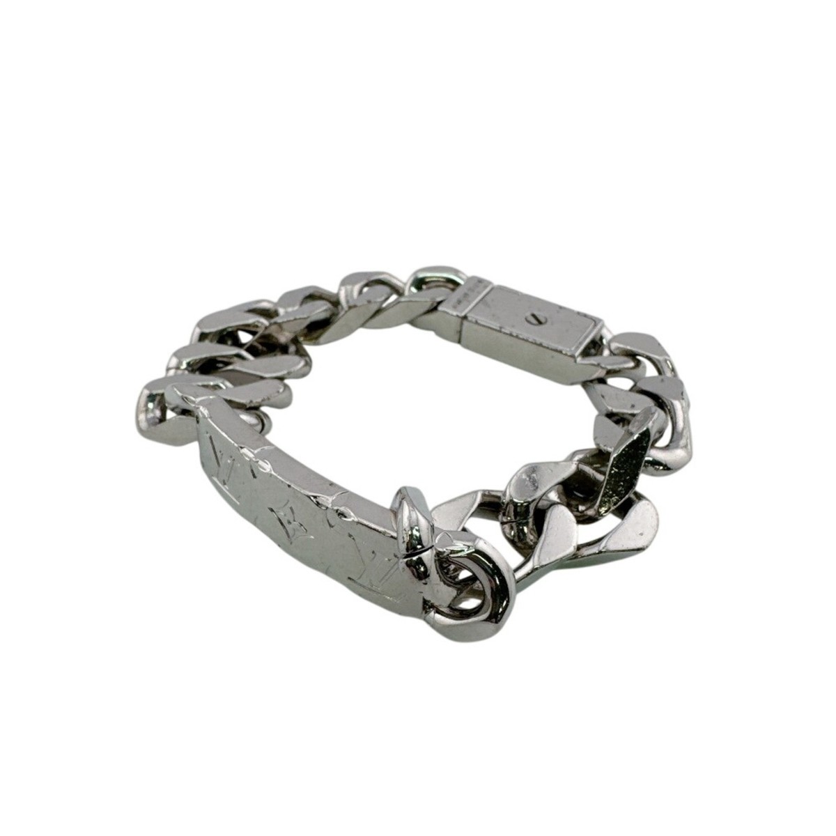LOUIS VUITTON Louis Vuitton M00269 Chain Bracelet Monogram Silver