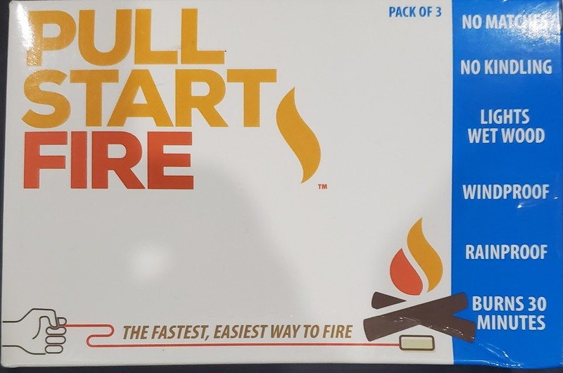 Pull Start Fire Pull String Firestarter No Matches Required, Pack Of 3 NIB