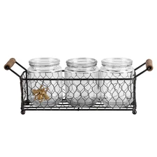 Silverware Caddy for Party Kitchen Flatware Holder for Countertop Metal Mesh ...