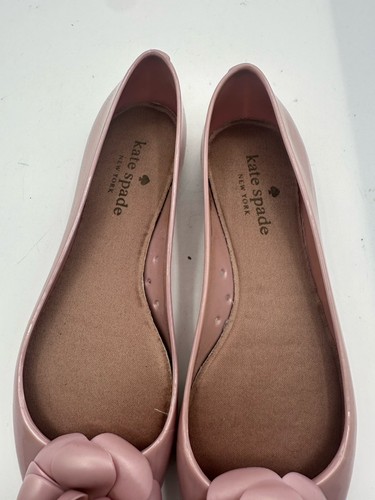 Kate Spade Pink Floral Jelly Ballet Flats Womens Size 8 - 第 9/9 張圖片