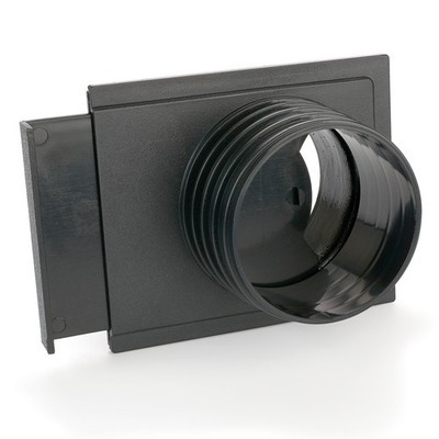 WOODRIVER Dust Connection 4'' Tapered OD 4'' Threaded Blast Gate