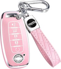 Key Fob Cover for Nissan with Keychain Accessories, Premium Soft TPU Full Protec