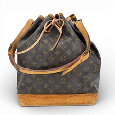 Borsa a tracolla originale Louis Vuitton Monogram Noe M42224 da donna con cou...
