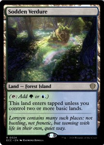 Sodden Verdure 24/206 Commander: Lorwyn Eclipsed Rare