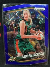 2025 Panini Prizm WNBA Blue Velocity Prizm #91 Lauren Jackson