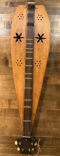 Handcrafted Mountain Dulcimer Not Branded 4 String #5 Very Good SIGNED ON INSIDE