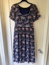 Preowned $128 Madewell Palm Tree Oasis Dress Women’s Size L
