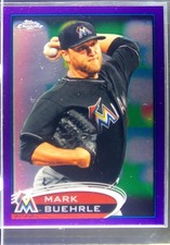 2012 Topps Chrome Mark Buehrle Purple Refractors #216 Marlins