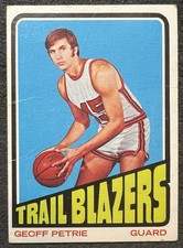 1972/73 TOPPS GEOFF PETRIE (PORTLAND TRAIL BLAZERS) #3 VG WRINKLES