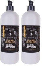 Soothing Touch Island Coconut Body Lotion 32oz 2-Pack Dry Skin Therapy