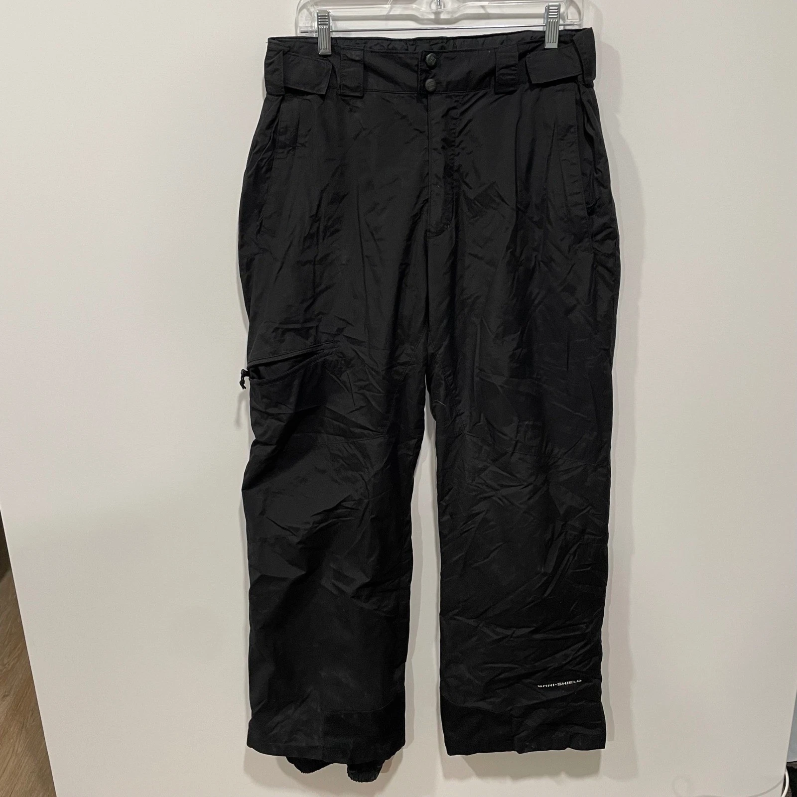 Columbia Omni-Shield Black Snow Pants Mens Medium Ski Snowboard