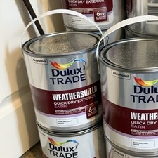 Dulux Weathershield Exterior Paint 2.5L Pure Brilliant White for Wood and Metal