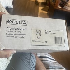 Delta Arzo T-14186 Polished Chrome Tub Only Trim Brand New In Original Pack