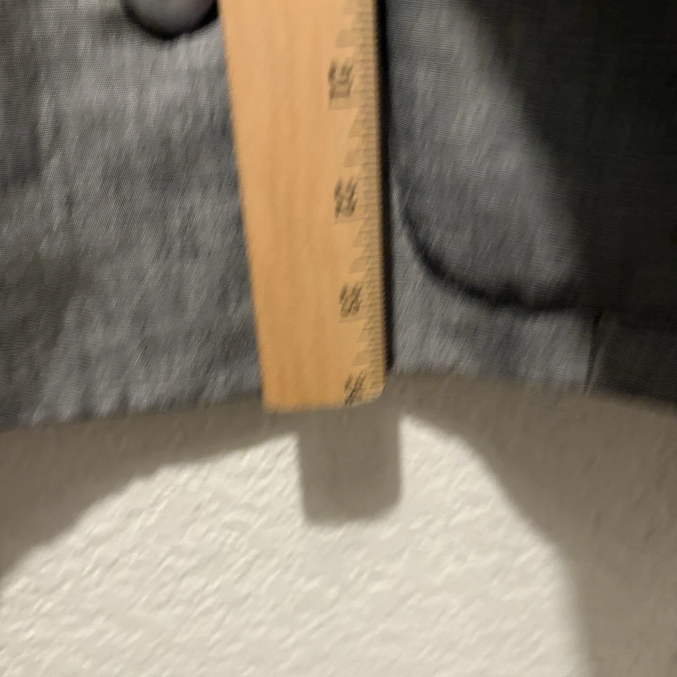 NUEVA Chaqueta Liz Claiborne Mezcla Lino Mujer 6 Gris Militar $189 LEER Foto 4 de 4