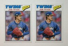 2026 Topps Heritage SP Joe Ryan #255 Short Print 2 Card LOT
