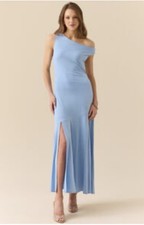 Altar d State Light Blue Slit Maxi Dress Size Small NWT