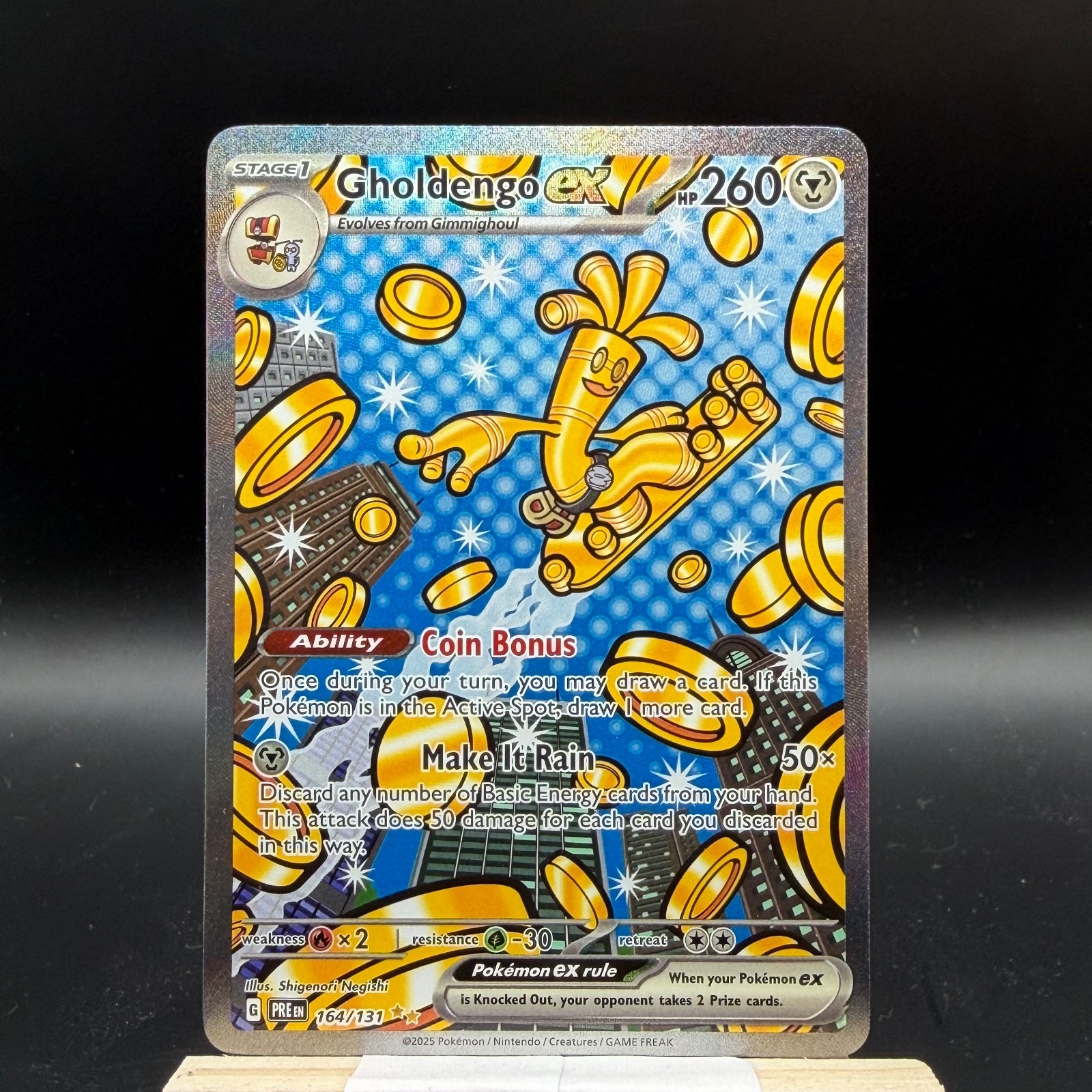 Pokemon TCG Gholdengo ex Special Illustration Rare SV: Prismatic Evolutions 164/