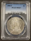 1880-S Morgan Silver Dollar PCGS MS65+