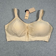 Truekind Daily Comfort Wirefree Shaper Bra Womens 4XL Nude Comfort Support