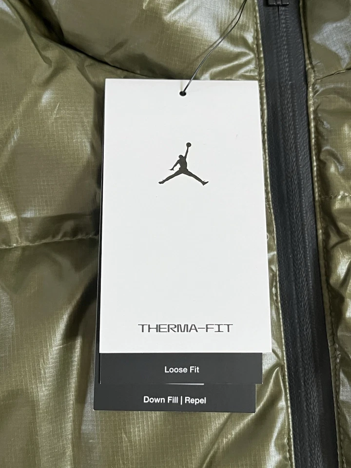 Jordan Flight Therma Fit Down Vest ‘Green’ (size mens XXL) - Image 4 of 4