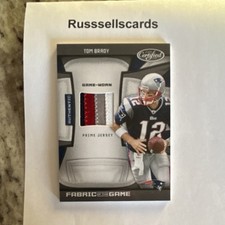 Tom Brady Panini 2009 Certified Fabric of the Game 4 Color Patch Card /50