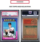VINTAGE 1975 TOPPS #500 Nolan Ryan [HOF] ALL-TIME KOs LEADER! [PSA 5 - EX]🔥🔥🔥