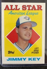 1988 Topps  Jimmy Key All-Star baseball card - Blue Jays(SC0526-166)