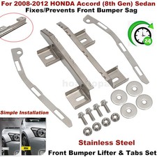 Front Bumper Lifts Repair Kit For 2008-12 Honda Accord 8th Gen Sedan Gap Sag Fix