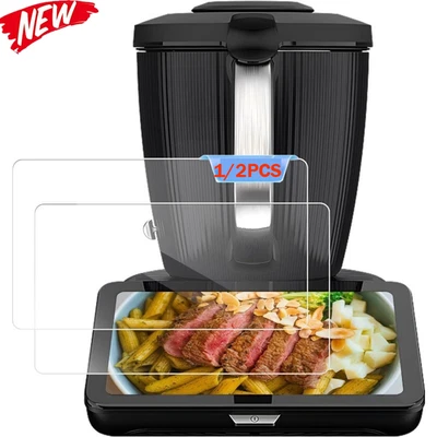 LC-PARTS 1X 2X Schutzglas Glasfolie für Vorwerk Thermomix TM7 Display Panzerfolie Full 9H