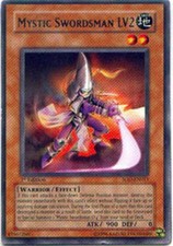 Yugioh! HP Mystic Swordsman LV2 - SOD-EN011 - Rare - Unlimited Edition Heavily P