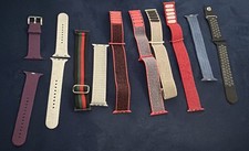 Apple Watch Silicone Strap Band Lot 10 Multicolor Replacement Bands all 42mm 